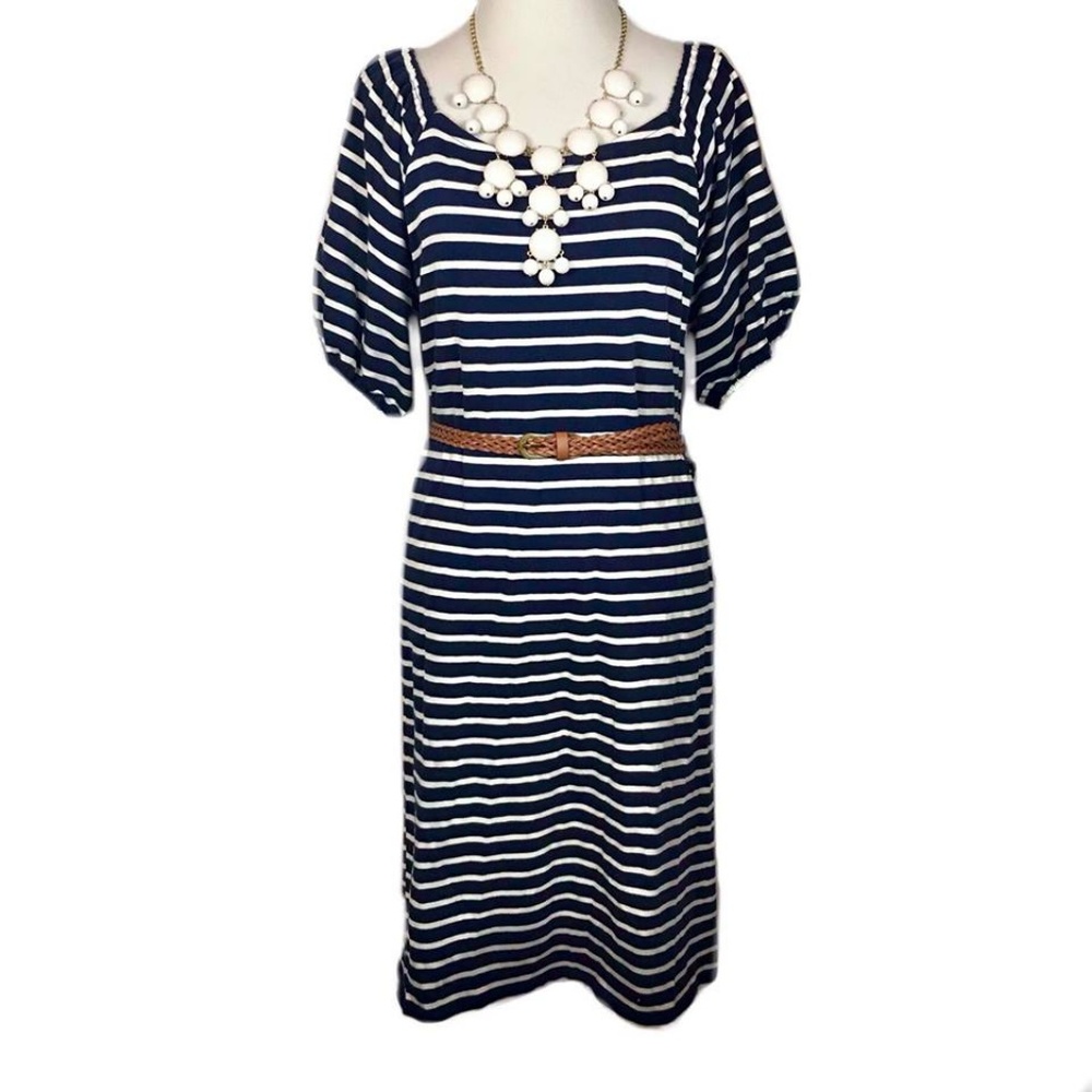 •Loft• Striped Dress